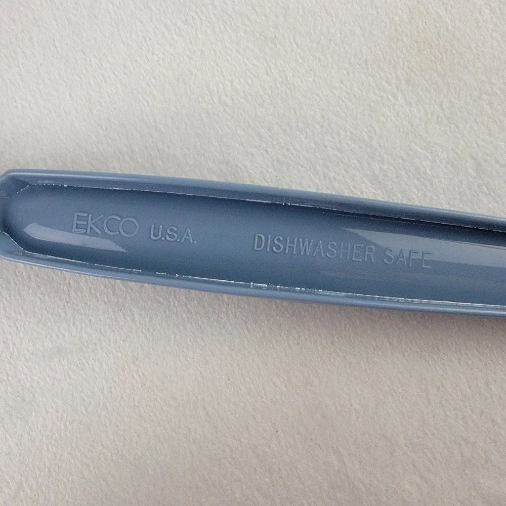 Vintage Ekco USA Nylon Mixing Spoon Slate Blue Retro Kitchen Toolb